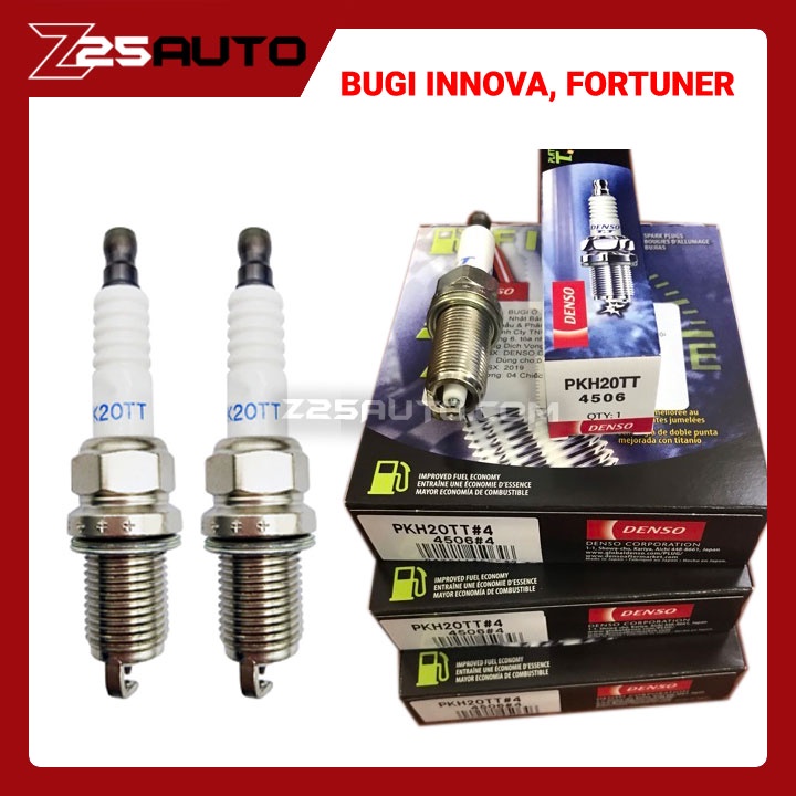 Bugi Innova Fortuner Denso Platinum PK20TT chính hãng cho xe ôtô Toyota Innova Fortuner chân dài