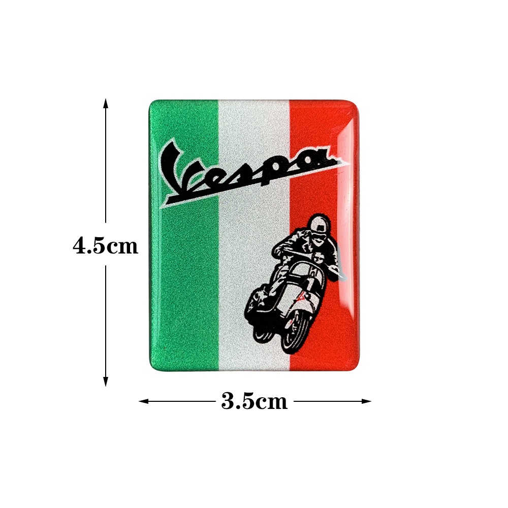 3D Vespa Phản chiếu Nam châm mềm Nhãn dán Phụ kiện xe máy Đối với PIAGGIO Vespa GTS300 LX125 LX150 125 150 tức là Sprint Primavera 300