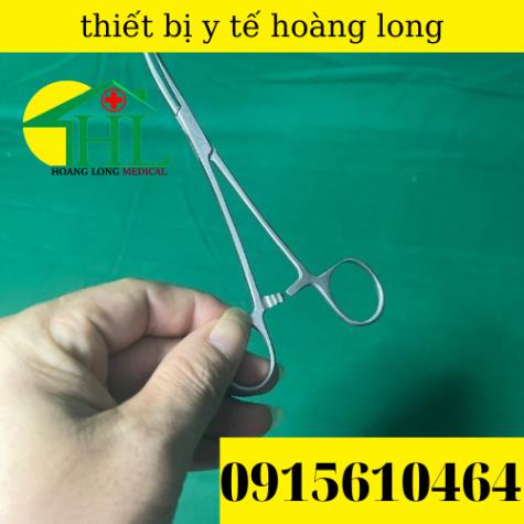 Panh Y Tế, Panh Gắp Phẫu Thuật, Pen Kẹp Y Tế, Panh Cong Không Mấu 14cm - Hàng Pakistan