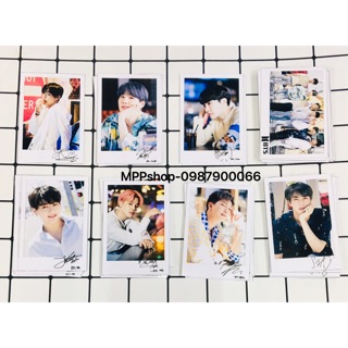Ảnh card BTS 8 tấm có chữ ký