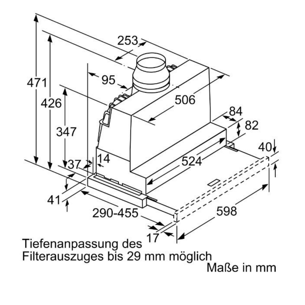 Máy hút mùi âm tủ BOSCH DFR067A50 Serie 4 - Hút khoẻ siêu êm ái