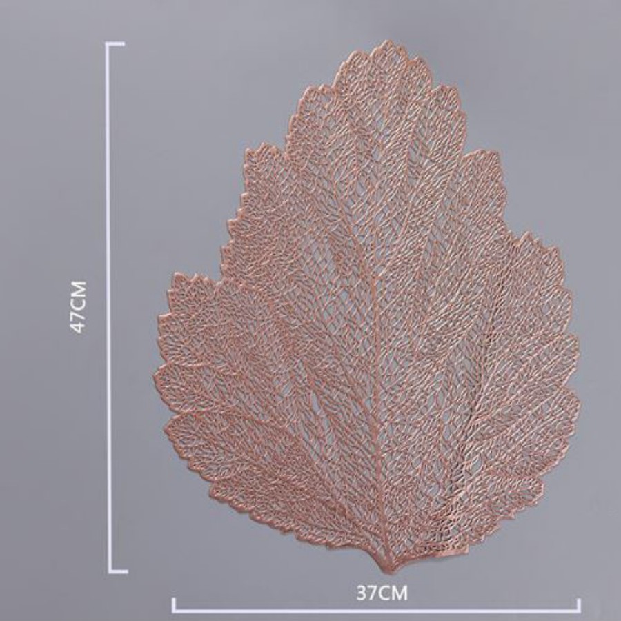Tấm lót bàn ăn hình lá sang trọng – cách nhiệt – dùng cho bàn ăn gia đình, nhà hàng, khách sạn