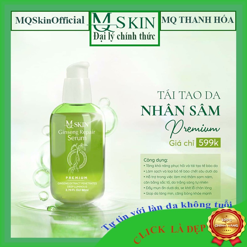 Serum Tái Tạo Da Nhân Sâm MQ Skin (Chính Hãng)