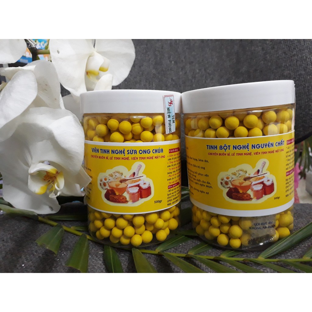 VIÊN TINH BỘT NGHỆ MẬT ONG 1KG NHÀ LÀM