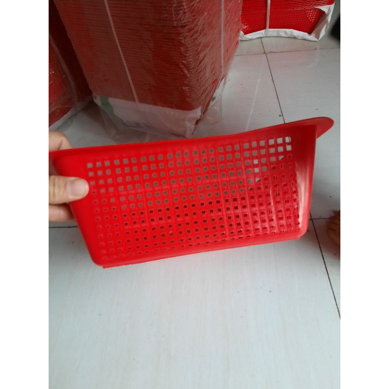 Rổ nhựa hình nhữ nhật (rổ vuông to 34,8x26x9,5 cm ) | BigBuy360 - bigbuy360.vn