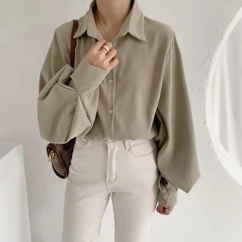 Áo sơ mi tay bồng