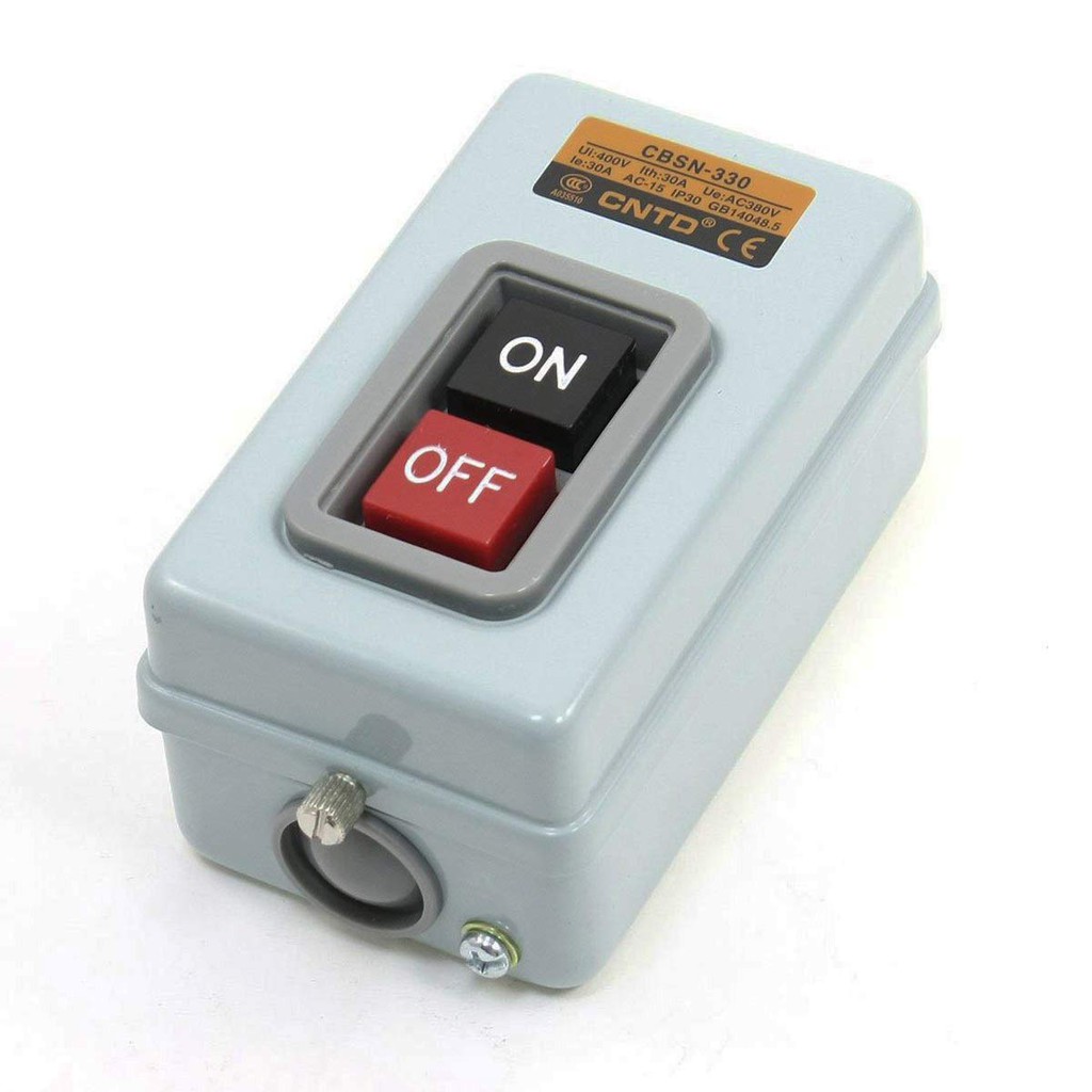 Công tắc nút nhấn on off 3 pha 30A cbsn-330