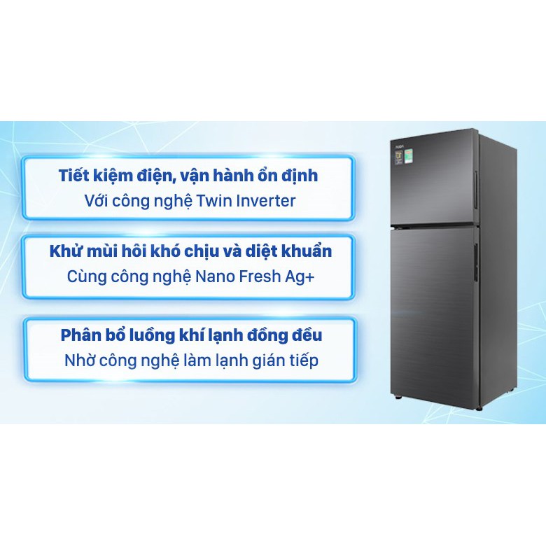 Tủ lạnh Aqua Inverter 212 lít AQR-T239FA(HB) (Miễn phí giao tại HCM-ngoài tỉnh liên hệ shop)