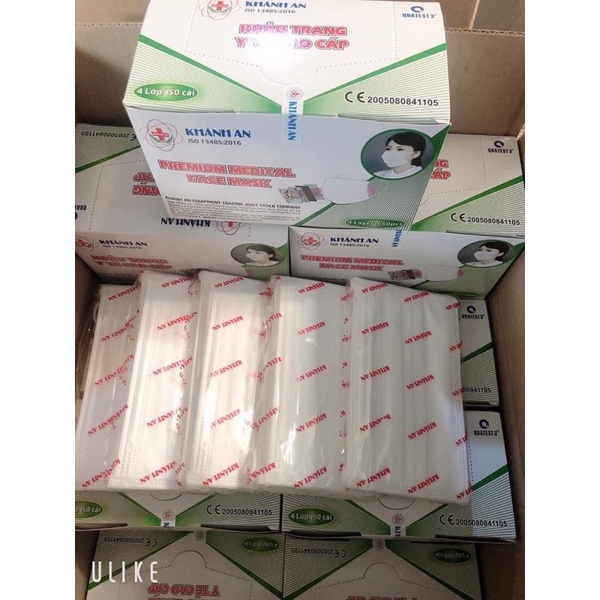 Khẩu trang y tế 4 lớp Khánh An (Hộp 50 cái) | BigBuy360 - bigbuy360.vn