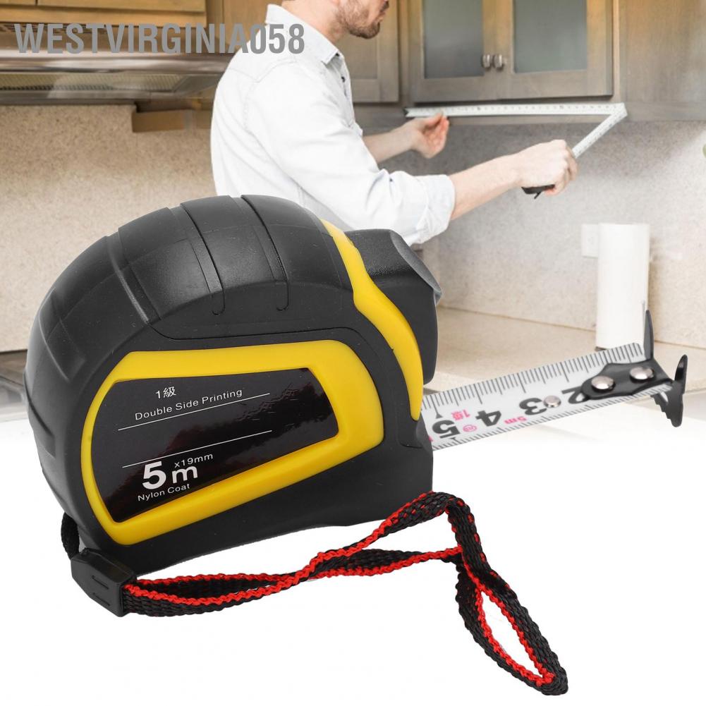 Hàng Hot Băng đo thép Tự động khóa độ chính xác cao Công cụ đo hai mặt để chế biến gỗ 16.4ftx0.7in Hàng giao ngayWestvirginia058