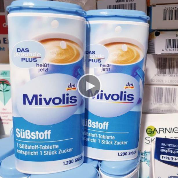 ĐƯỜNG ĂN KIÊNG MIVOLIS CHO KETO, DAS TIỂU ĐƯỜNG HỘP 1200 VIÊN (HÀNG AIR ĐỨC) - Healthy