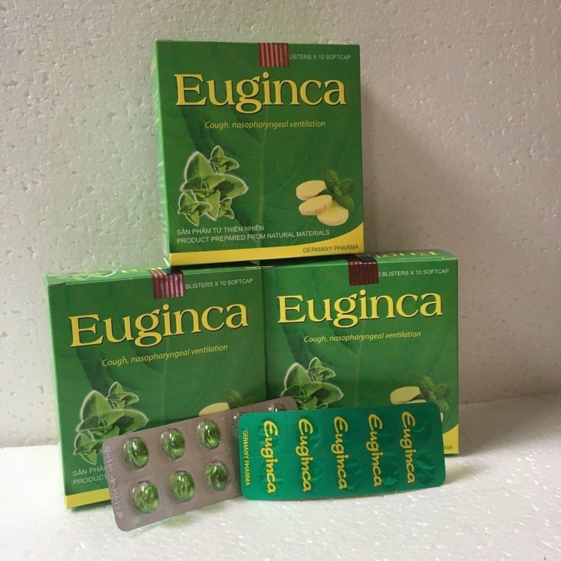 Euginca (100 viên) - Giảm ho, thông thoáng mũi họng