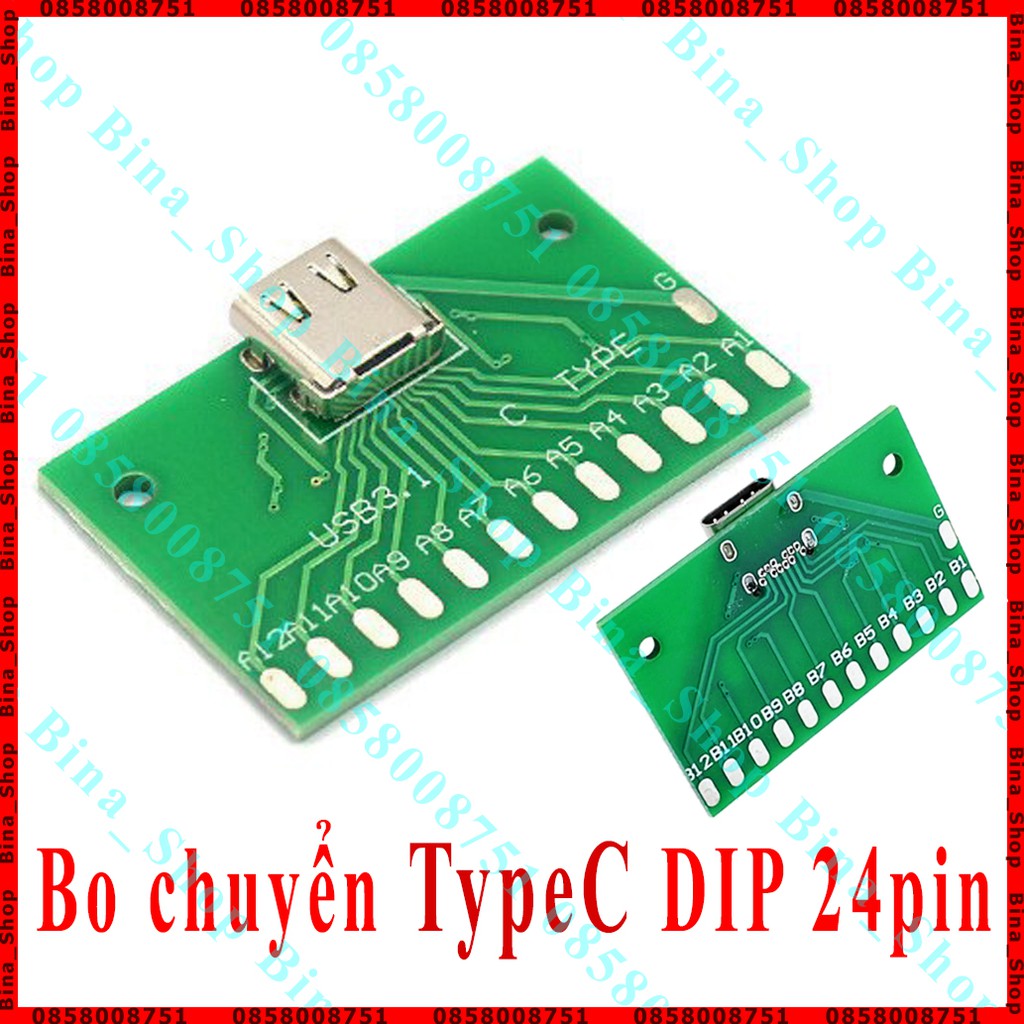 Bo chuyển Type C USB 3.1 sang DIP 24pin