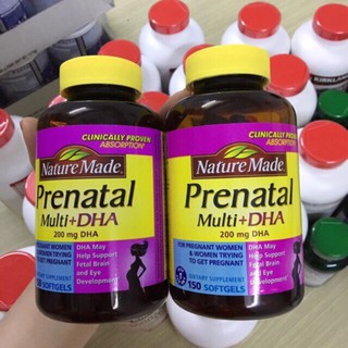 Vitamin tổng hợp Prenatal Mutil DHA 150v Mỹ