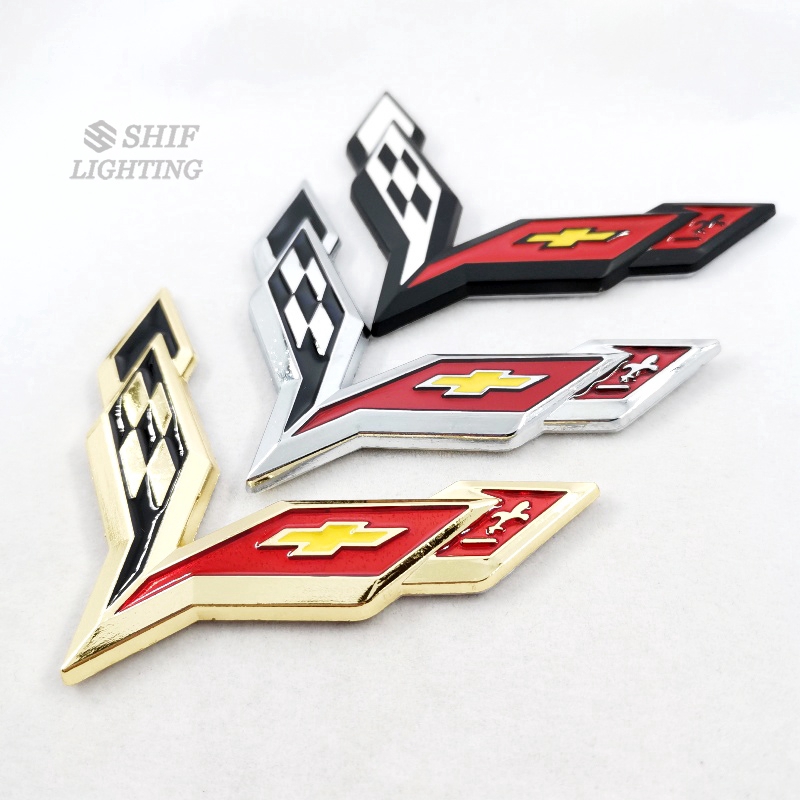 Miếng Dán Logo Chevrolet Bằng Kim Loại Trang Trí Xe Oto