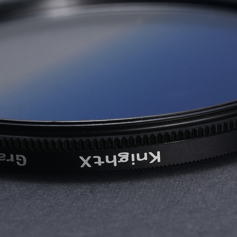 Kính lọc màu xanh dương gradient dành cho máy ảnh 700d d80 500d d5300 18-200 52mm 55mm 58mm 62mm 67mm 72mm 77mm