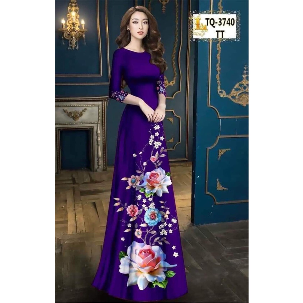 ÁO DÀI HOA ĐỦ SIZE