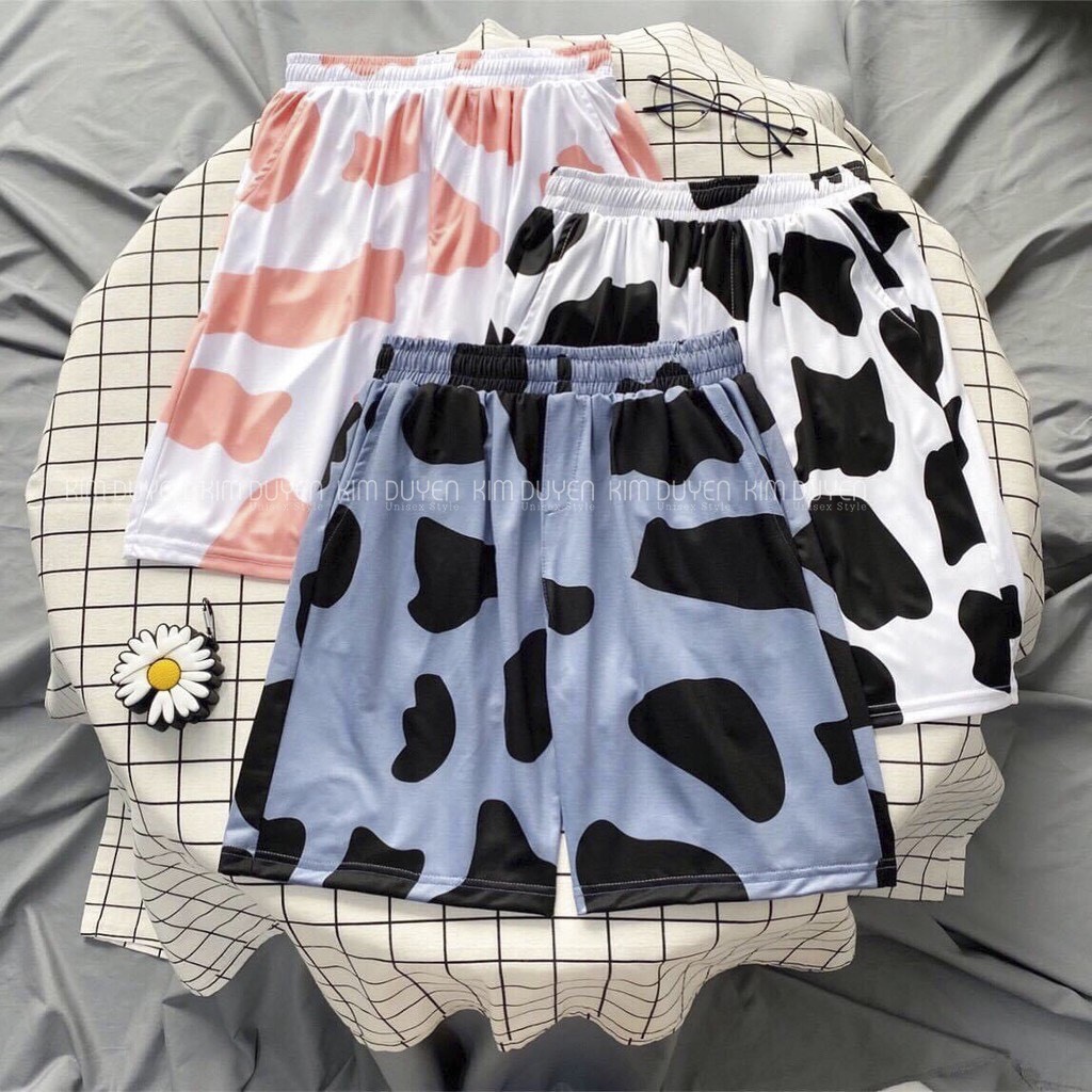 Quần Bò Sữa - Chất Thun Co Giãn Tốt - Form rộng Unisex 38-65kg Nam Nữ