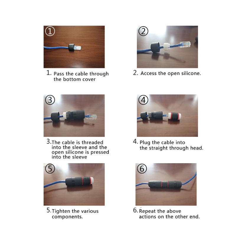 Đầu Nối Dây Cáp Mạng RJ45 Chống Thấm Nước Chuyên Dụng
