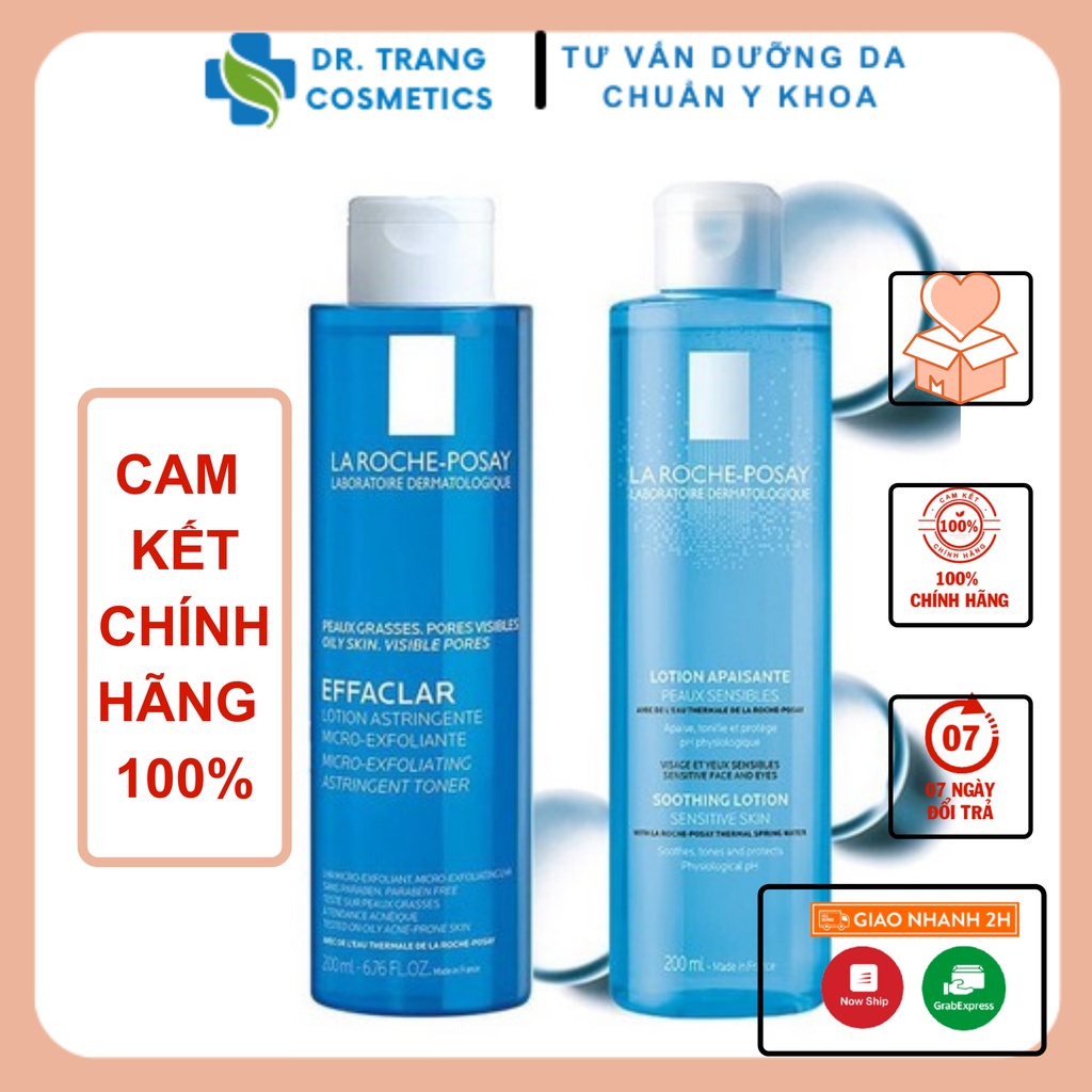 Nước hoa hồng dành cho da dầu mụn - da nhạy cảm La Roche Posay 200ml DR TRANG COSMETICS