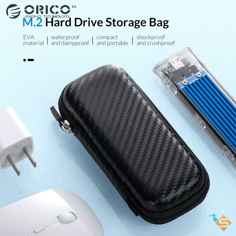 Túi Đựng Ổ Cứng ORICO HDD / SSD M.2 Eva Màu Đen ORICO M2PH01