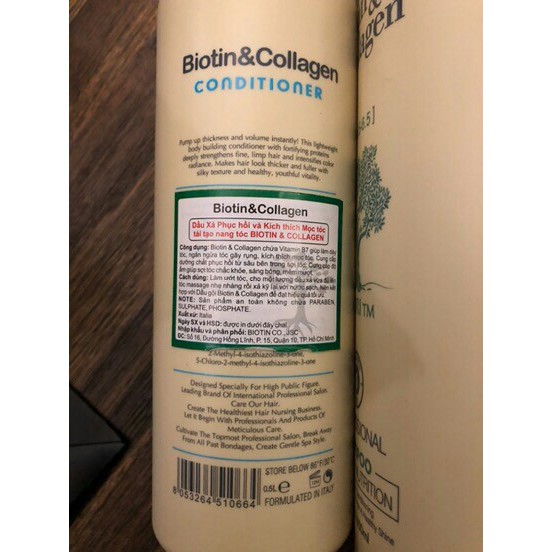 [Hàng Chính Hãng] Cặp Dầu Gội Xả Biotin Collagen Trắng 1000 ML Giảm Rụng Tóc, Phục Hồi Tóc Khô Xơ, Hư Tổn | BigBuy360 - bigbuy360.vn