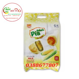 Bánh Pía Kim Sa Bắp Tân Huê Viên Túi 480gr
