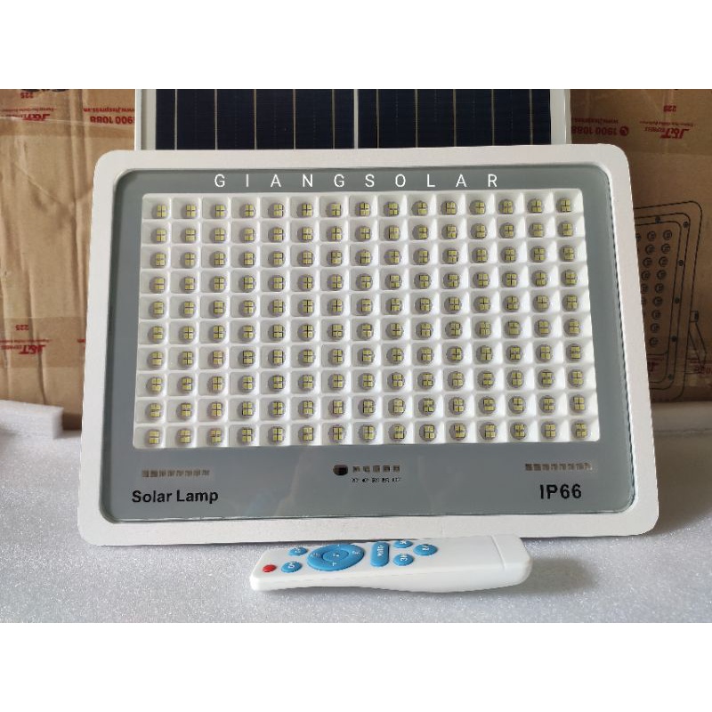 Đèn Pha Năng Lượng Mặt trời 300W 200W 100W Chống lóa- Lắp trong nhà, ngoài trời - Vỏ nhôm kính cường lực - chống nước