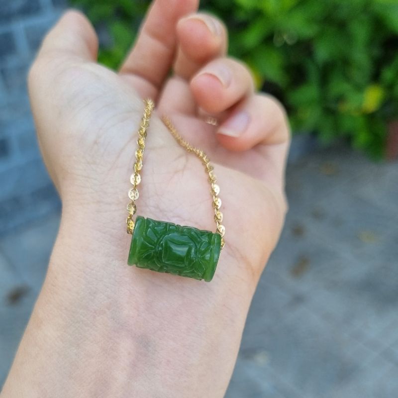 Vòng Tay, Mặt Lu Thống Xanh Bích Chạm