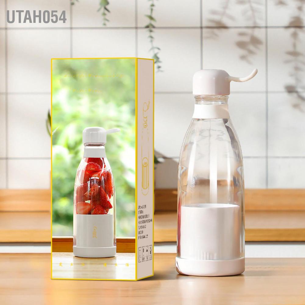 [Hàng Sẵn] Máy Xay Sinh Tố Bằng Nhựa PC Cấp Thực Phẩm Không Dây Sạc USB Nhỏ Gọn【Utah054】