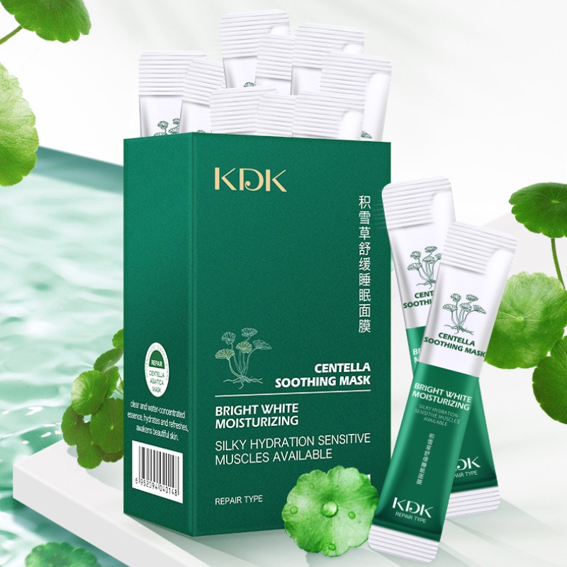 [Hàng mới về] Mặt nạ ngủ dưỡng ẩm làm giảm mụn chiết xuất rau má Kdk