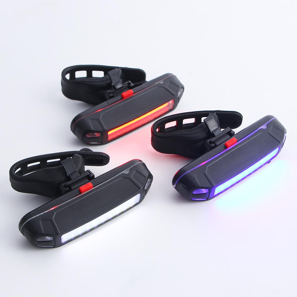 Đèn Pha Led Cảnh Báo An Toàn Hai Màu Chống Nước IPX-5 Gắn Đuôi Xe Đạp