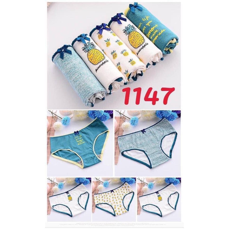 Hộp 4 Chiếc Quần Lót Muji Cotton Kháng Khuẩn Học Sinh