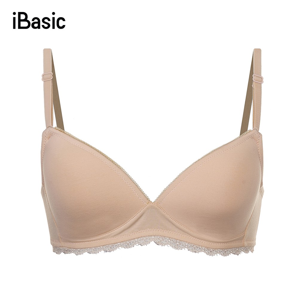 Áo ngực không gọng phối ren iBasic BRAY052