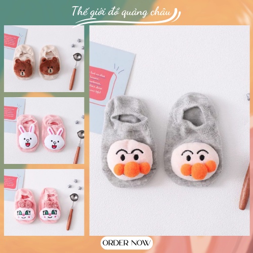 Tất vớ hình thú chống trơn cho bé hàng quảng châu 0-2 tuổi hàng quảng Châu Cao Cấp