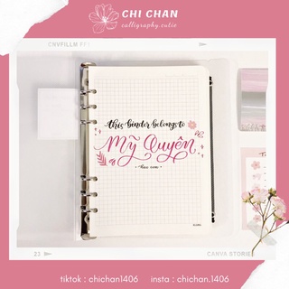 Sổ còng Klong binder A5 giấy caro 100 tờ