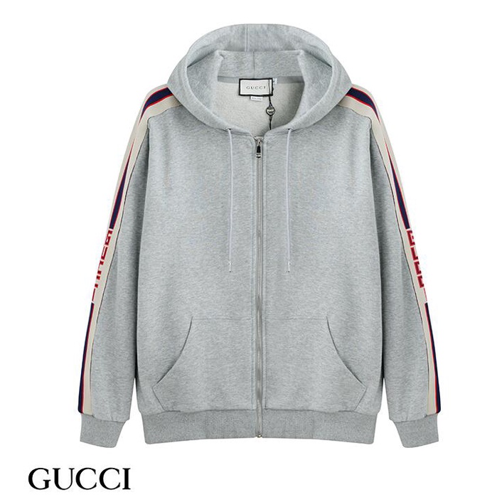 Áo Khoác Cotton Unisex Có Khóa Kéo Thêu Ruy Băng Thời Trang