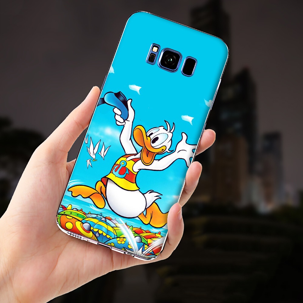 DISNEY Ốp Điện Thoại Trong Suốt In Hình Vịt Donald Cho Samsung Galaxy A10S S7 Edge S8 S9 S10 Plus Lite Gq130
