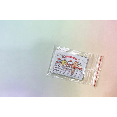 nhãn vở sumikko NV7 hoạt hình set 16 chiếc có keo dán sẵn
