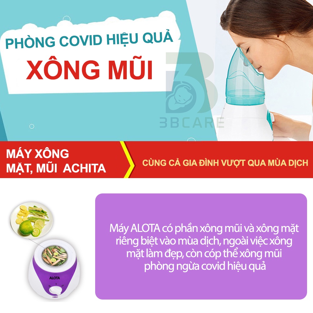 Máy xông hơi mặt mũi ALOTA X17 làm đẹp da và cải thiện hô hấp, máy xông hơi mặt mini