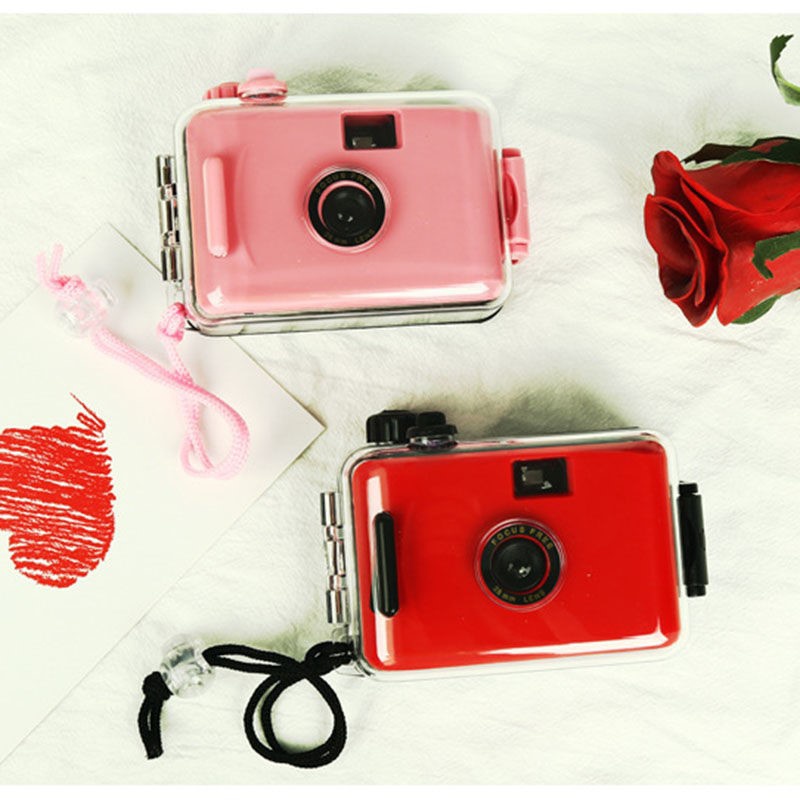 Hàng HOT Máy ảnh Lomo mini dễ thương kèm vỏ ngoài chống nước Máy ảnh phim cổ điển có thể tái sử dụng thu nhỏ tự động【Carbon070】