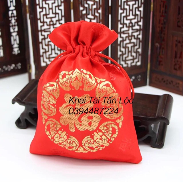 50 túi gấm đỏ Thượng Hải chữ Phúc tphcm