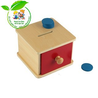 Giáo cụ Montessori 0-3 tuổi - Hộp thả xu