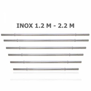 Đòn tạ 2.2m phi 27 inox hàng siêu đẹp