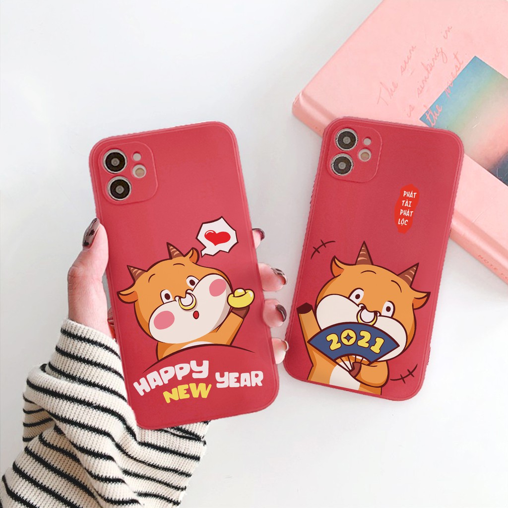 Ốp lưng iphone - Ốp iphone Trâu vàng cạnh vuông BVC 5/5s/6/6plus/6s/6splus/7/7plus/8/8plus/x/xr/xs/11/12/pro/max/plus | BigBuy360 - bigbuy360.vn