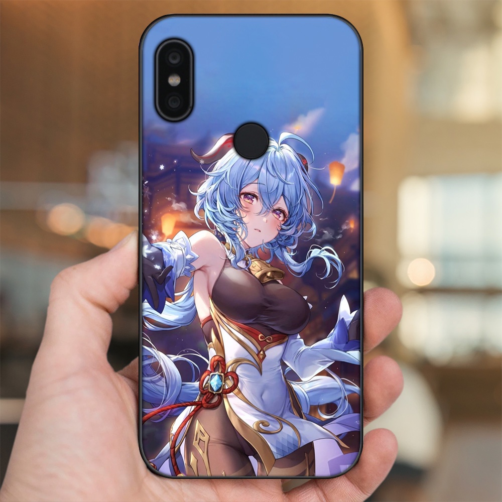 Ốp lưng Xiaomi Redmi Note 6 Pro viền đen in hình Ganyu Genshin Impact