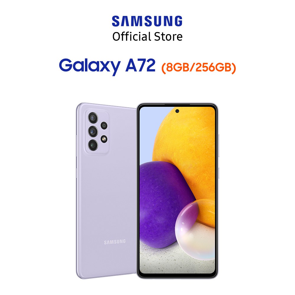 [Mã ELSAM8 giảm 8% đơn 500K] Điện Thoại Samsung Galaxy A72 (8GB/256GB) - Hàng Chính Hãng