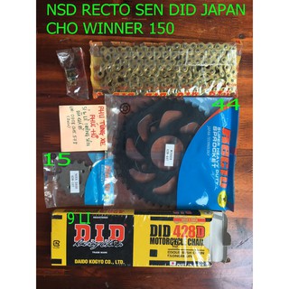 Nhông Sên Dĩa Recto Sên DID Nhật Winner Sonic CBR Đủ Size