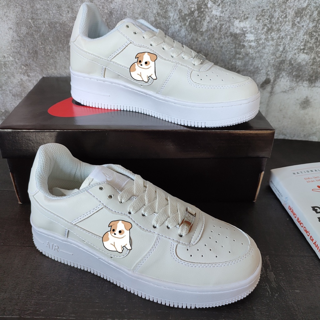 Giày af1 trắng full , giày air force 1 trắng cho  nam nữ cực hot dễ phối đồ đi học đi chơi | BigBuy360 - bigbuy360.vn