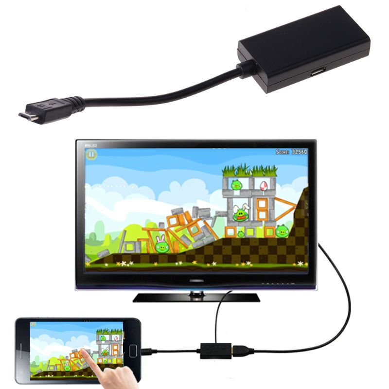 Cáp Chuyển Đổi 5 Pin Micro Usb 1080p Hdtv Mhl Sang Hdmi-Compatible Cho Samsung Galaxy S4 S3 Note2